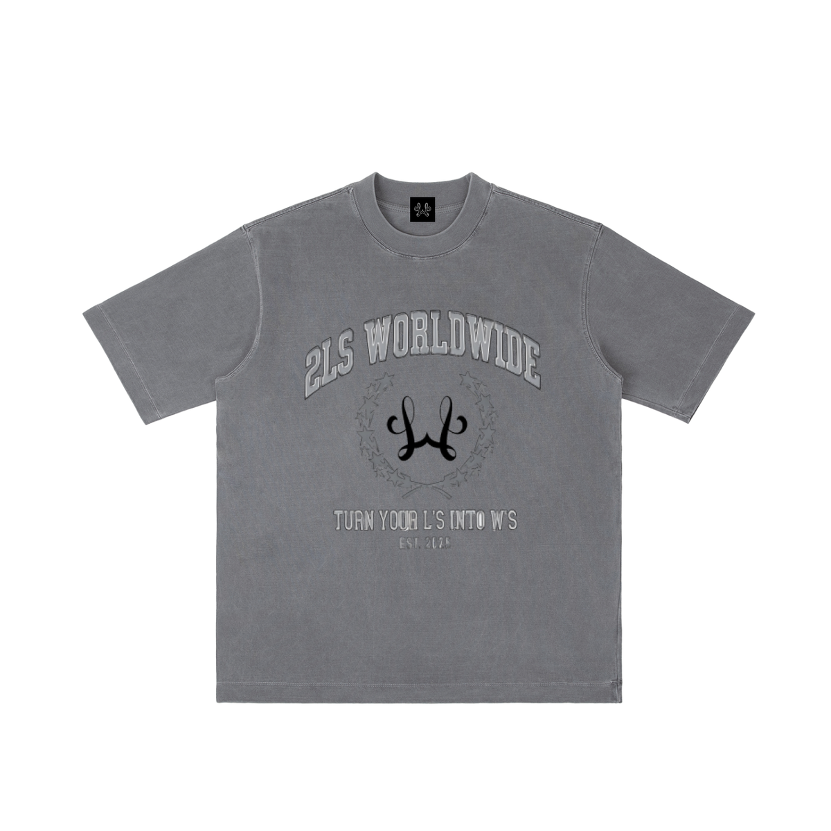2LS EST 2025 Vintage Wash Drop Shoulder T-shirt