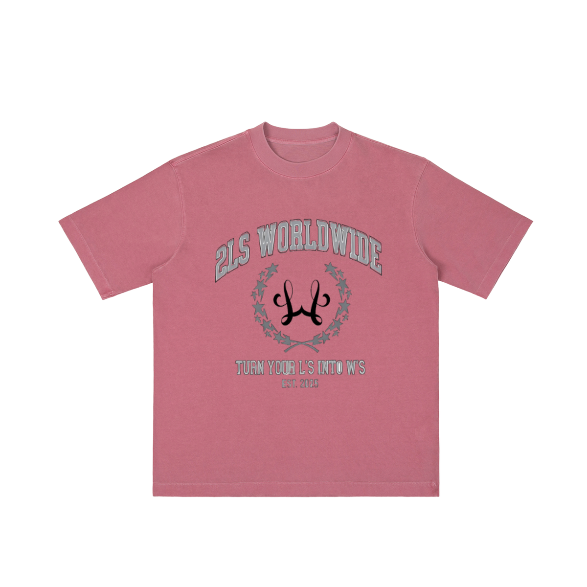 2LS EST 2025 Vintage Wash Drop Shoulder T-shirt