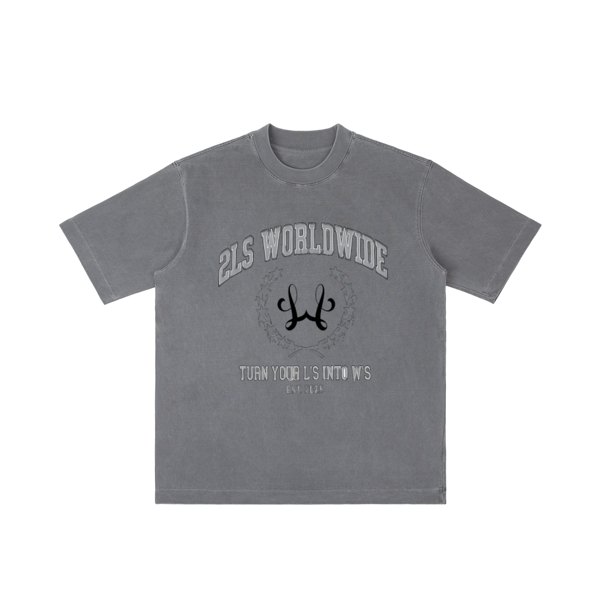 2LS EST 2025 Vintage Wash Drop Shoulder T-shirt